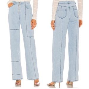 Light Blue High-Waisted Denim Pants